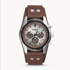 Leather Band Fossil Watch